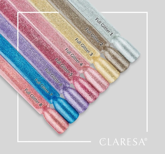 Claresa hybrydowy lakier do paznokci Full Glitter 4 5 g