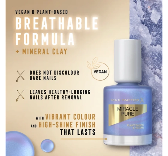 Max Factor Miracle Pure lakier do paznokci 850 Bright Angelite 12 ml