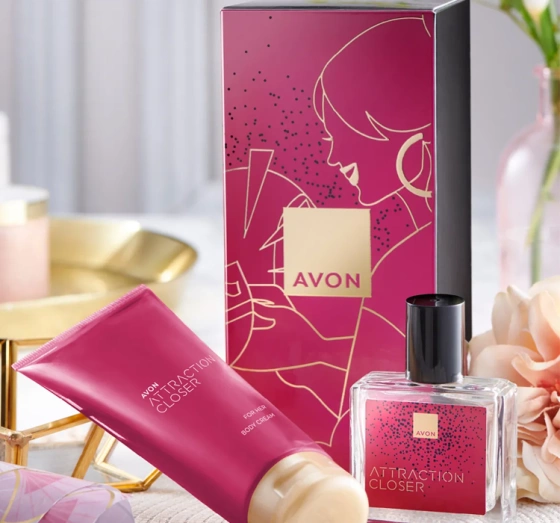 Avon Attraction Closer for Her woda perfumowana spray 30 ml balsam do ciała 125 ml