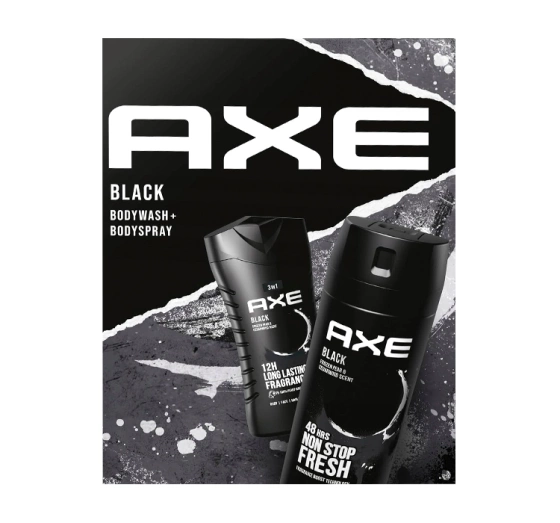 Axe Black zestaw prezentowy dla mężczyzn żel pod prysznic 250 ml dezodorant w areozolu 150 ml