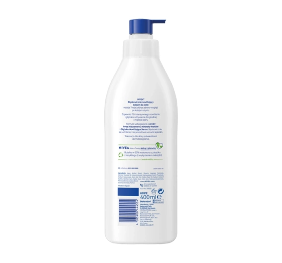 NIVEA błyskawicznie nawilżający balsam do ciała z pompką 400 ml
