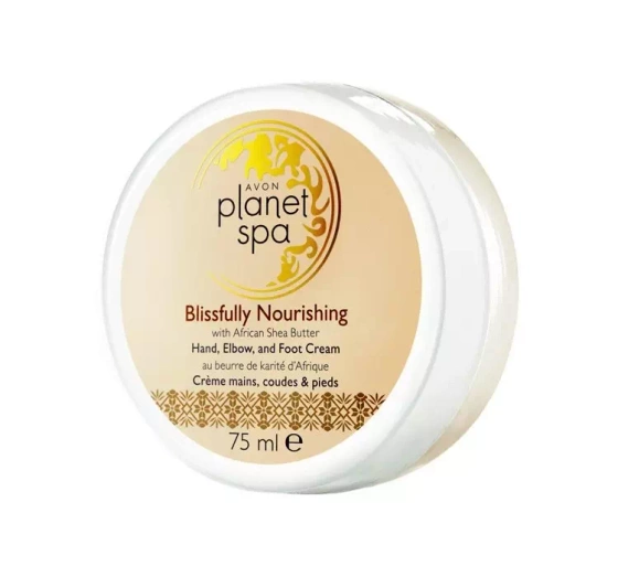 Avon Planet Spa Blissfully Nourishing odżywczy krem do rąk stóp i łokci 75 ml