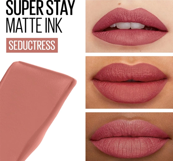 Maybelline Matte Ink matowa pomadka do ust w płynie 65 Seductress 5 ml
