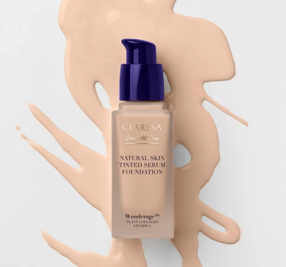 Claresa Care All Day nawilżający podkład-serum z naturalnym wykończeniem 1 N Light Neutral 32 ml