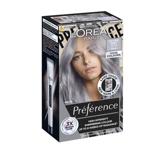 L'Oréal Paris Preference Vivid Colours farba do włosów 10.112 Silvergrey