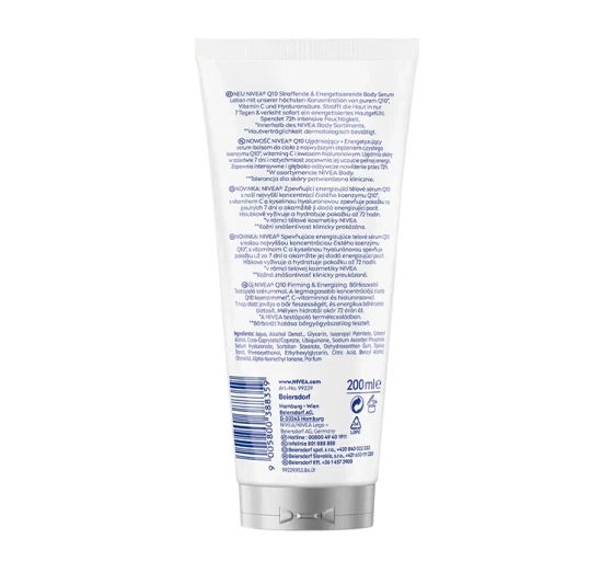 NIVEA Q10 Ujędrniające Energetyzujące serum-balsam do ciała 200 ml