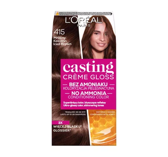 L'Oréal Paris Casting Creme Gloss farba do włosów 415 Mroźny kasztan