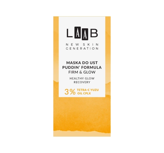 AA LAAB Tetra-C Yuzu Puddin' Formula Firm&Glow maska do ust 15 g