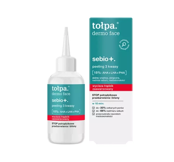 Tołpa Dermo Face Sebio peeling 3 kwasy AHA LHA PHA 50ml