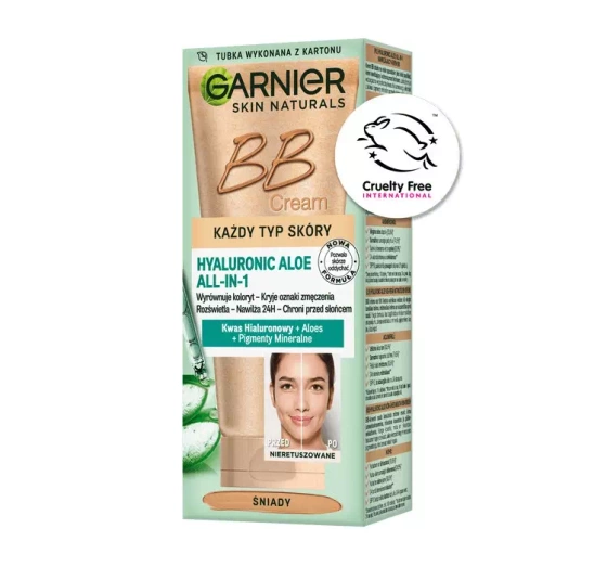 Garnier Hyaluronic Aloe all-in-1 nawilżający krem BB Medium 50 ml