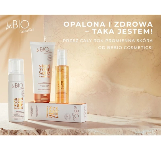 Bebio Start Your Safe Tanning naturalna aksamitna pianka brązująca 150 ml