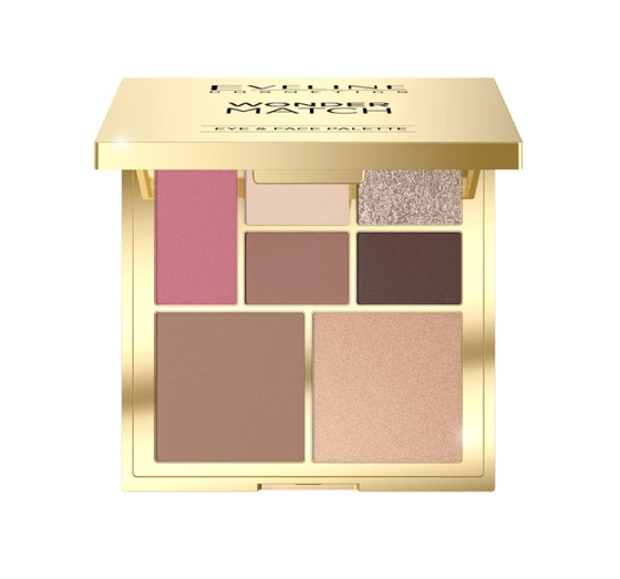 Eveline Cosmetics Wonder Match paleta do makijażu oczu i konturowania twarzy 14 g