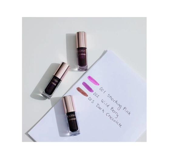 Gosh Lip Stain długotrwały tint do ust 003 Dark Chocolate 3 ml