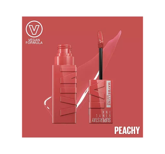 Maybelline Superstay Vinyl Ink winylowa pomadka do ust 15 Peachy 4,2 ml