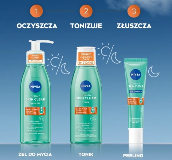NIVEA Derma Skin Clear normalizujący tonik do twarzy 200 ml