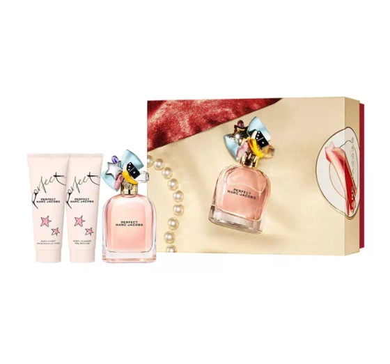 Marc Jacobs Perfect woda perfumowana spray 100 ml balsam do ciała 75 ml żel pod prysznic 75 ml