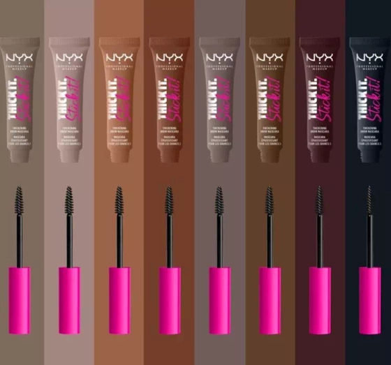 NYX Professional Makeup Thick It Stick It brow mascara tusz do brwi 06 Brunette 7 ml