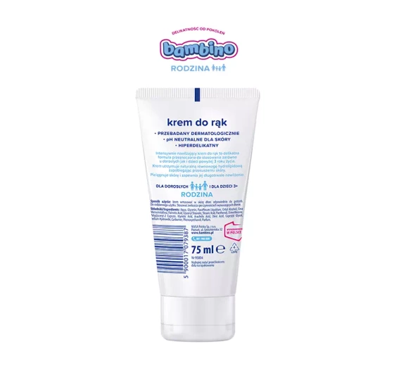 Bambino Rodzina intensywnie nawilżający krem do rąk 75 ml