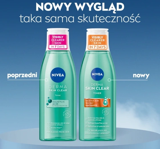 NIVEA Derma Skin Clear normalizujący tonik do twarzy 200 ml