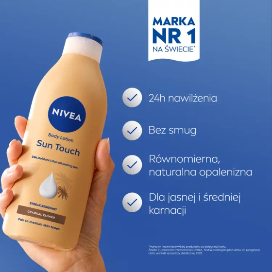 NIVEA SUN Touch balsam brązujący do ciała 400 ml