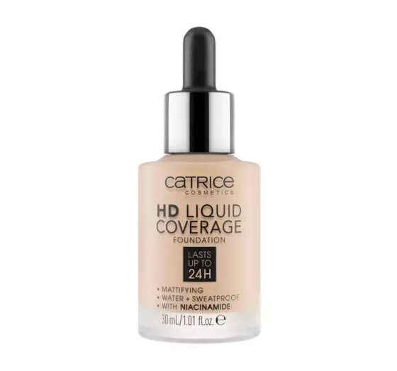 Catrice HD Liquid Coverage płynny podkład kryjący 010 Light Beige 30 ml