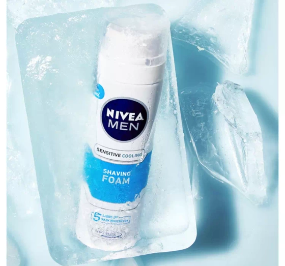 NIVEA MEN Sensitive Cool chłodząca pianka do golenia dla mężczyzn 200 ml