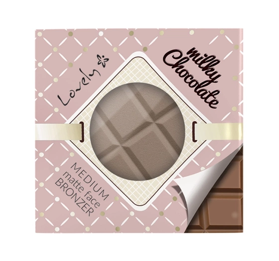 Lovely Milky Chocolate matowy bronzer do twarzy