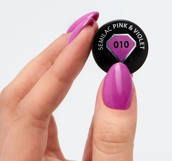 Semilac Allure lakier hybrydowy 010 Pink & Violet 7 ml