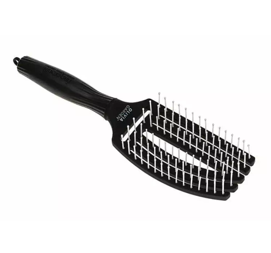 Olivia Garden Fingerbrush Ionic szczotka do włosów Medium Black
