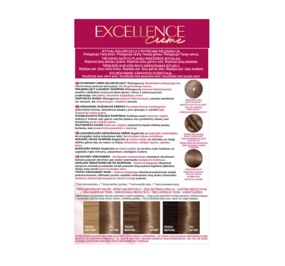 L'Oréal Paris Excellence Créme farba do włosów 7.1 Popielaty blond