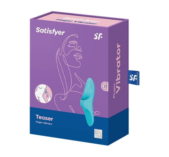 Satisfyer Teaser wibrator na palec Blue