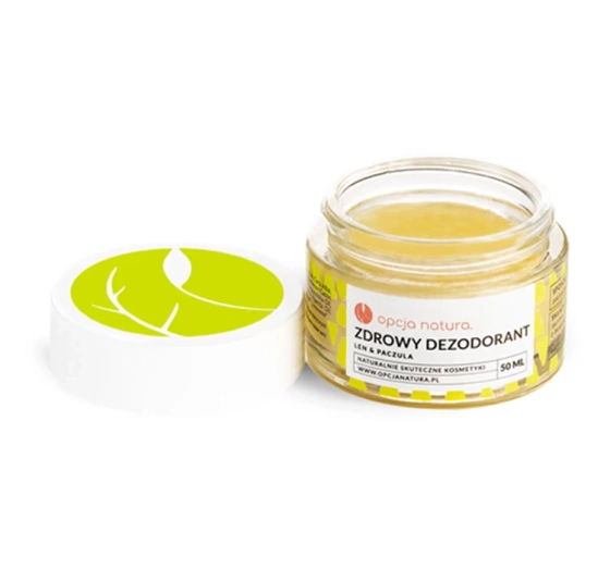 Opcja Natura zdrowy dezodorant w kremie Len & Paczula 50 ml