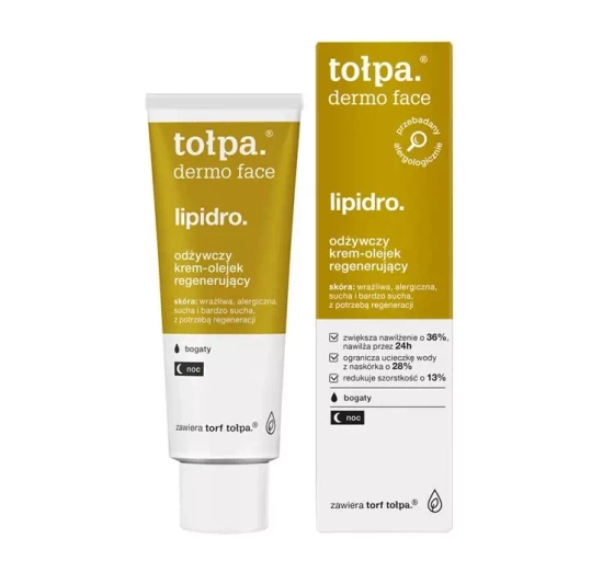 Tołpa Dermo Face Lipidro odżywczy krem-olejek regenerujący na noc 40ml