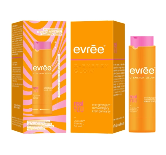 Evree C- Energy Glow Real You energetyzująco-rozświetlający krem do twarzy 45 ml