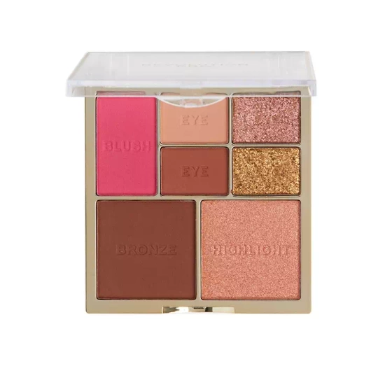 Revolution Pro Iconic paleta do makijażu oczu i twarzy Medium Deep 12g