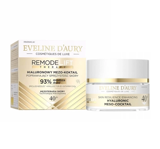Eveline Cosmetics D’Aury RemodeLift Therapy hialuronowy mezo-koktail poprawiający sprężystość skóry 40 50 ml