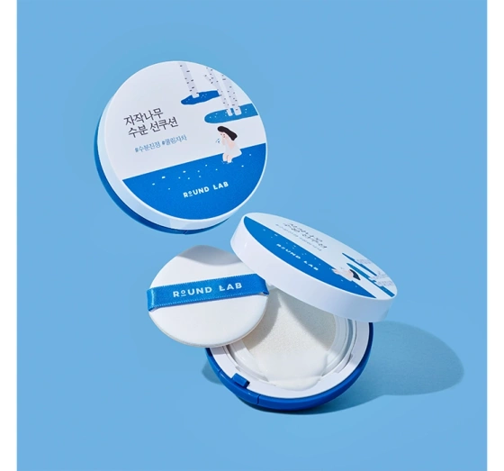 Round LAB Birch Juice nawilżający krem ochronny SPF50 w formie cushion 15g