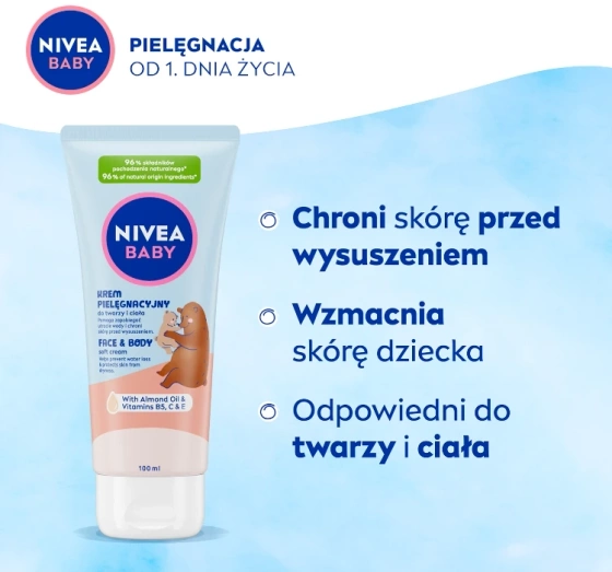NIVEA BABY krem pielęgnacyjny do twarzy i ciała 100 ml
