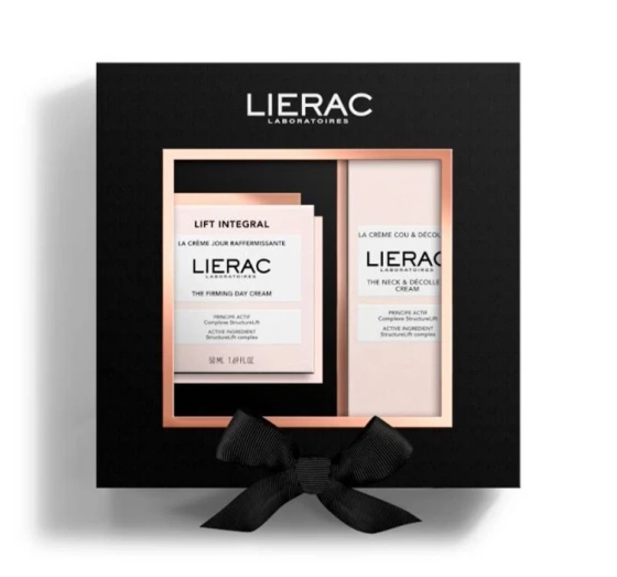 Lierac Lift Integral zestaw kosmetyków do pielęgnacji twarzy krem na dzień 50 ml krem do szyi i dekoltu 50 ml