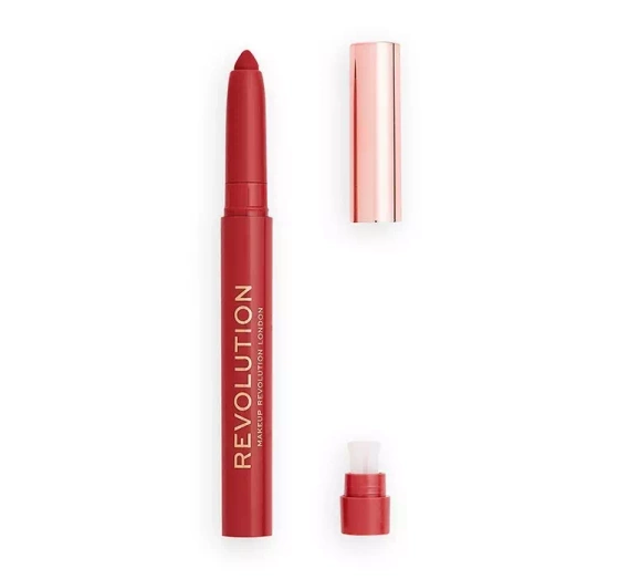 Makeup Revolution Velvet Kiss pomadka w kredce Ruby 1,2g