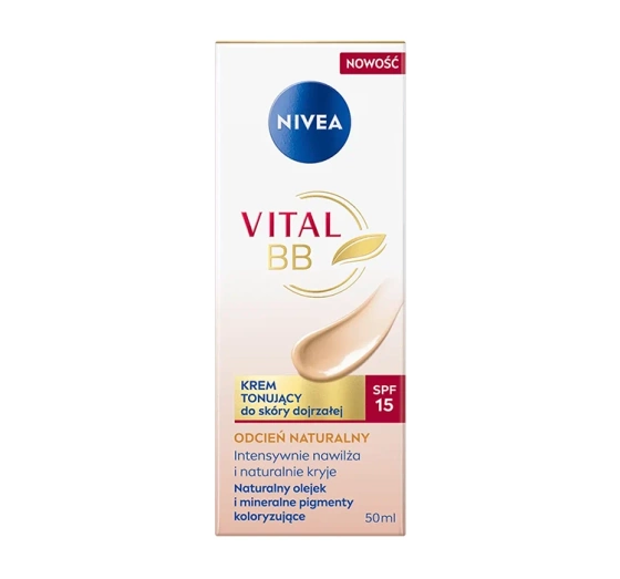 NIVEA Vital BB krem tonujący do skóry dojrzałej SPF15 odcień naturalny 50 ml
