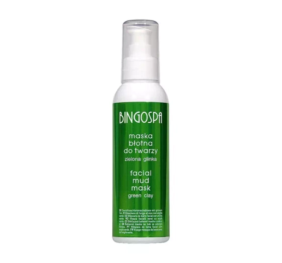 BingoSpa maska błotna do twarzy Zielona Glinka 150 g