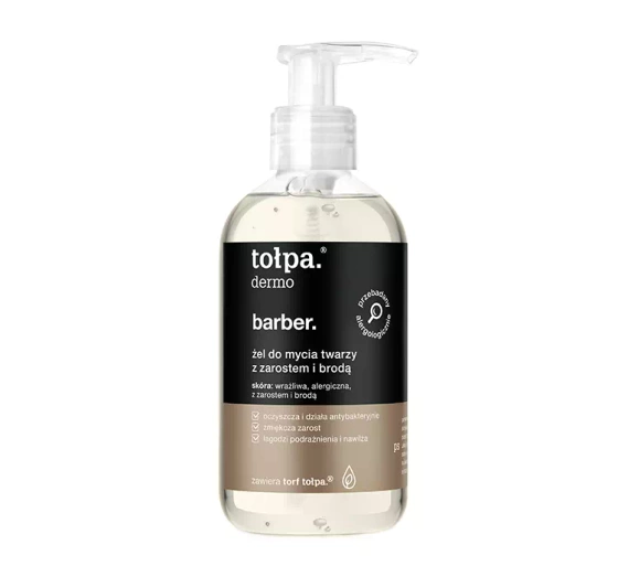 Tołpa Dermo Men Barber żel do mycia twarzy z zarostem i brodą 150ml