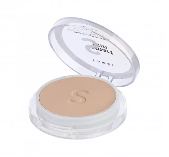 Lamel Smart Skin Compact Powder matujący puder prasowany 401 Porcelain 8g