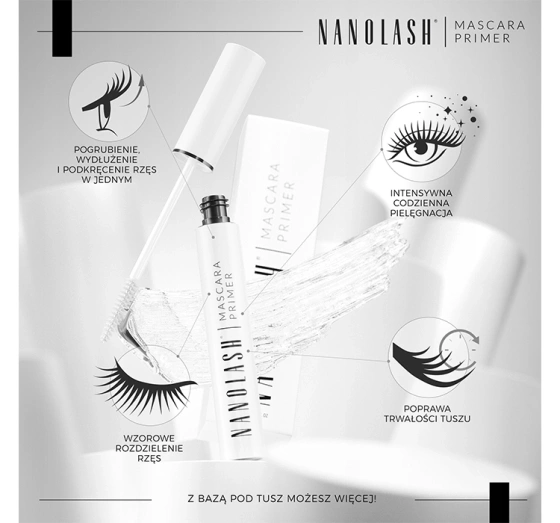 Nanolash Mascara Primer baza pod tusz do rzęs 10ml
