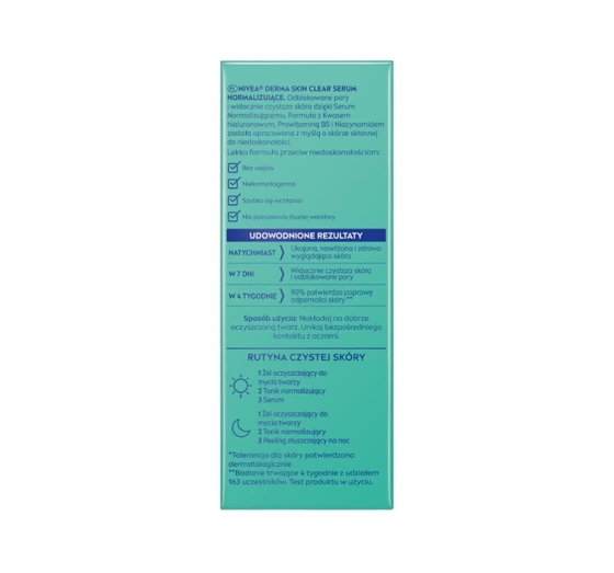 NIVEA Derma Skin Clear serum normalizujące do twarzy 30 ml