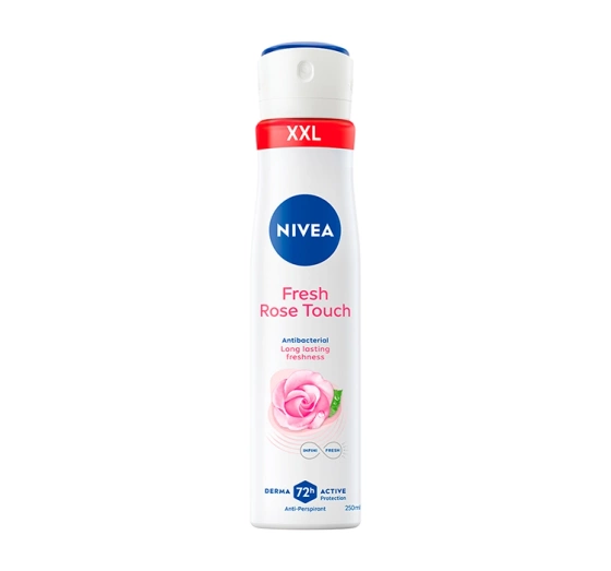 NIVEA Fresh Rose Touch antyperspirant w sprayu dla kobiet z ekstraktem z róży 250 ml