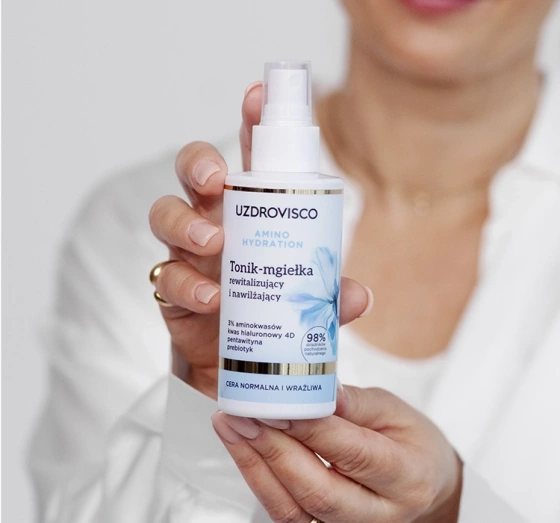 Uzdrovisco Amino Hydration rewitalizujący i nawilżający tonik-mgiełka do twarzy 150ml