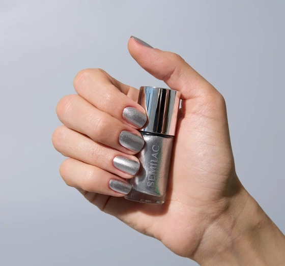 Semilac Nail Lacquer klasyczny lakier do paznokci 115 Silver Chrome 9 ml