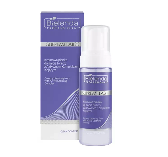 Bielenda Professional Supremelab Clean Comfort kremowa pianka do mycia twarzy 150 ml